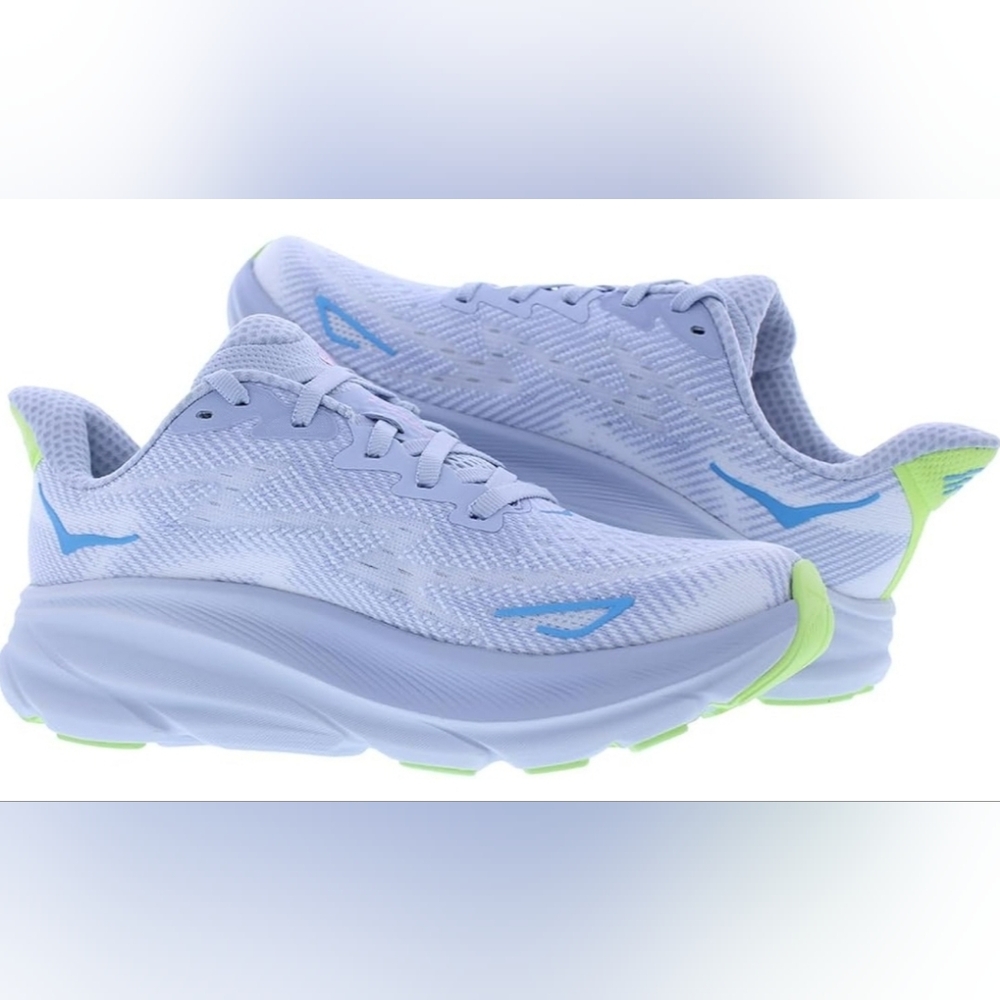 NIB Hoka One Women's Clifton 9 Running Sneakers GLLS Lilac/Ice Color, SZ 7 - Picture 2 of 6